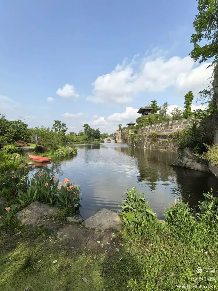 美丽的玉带河公园